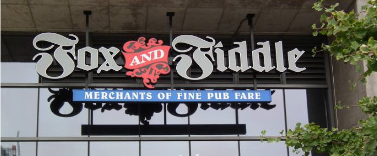channel foxfiddle signage