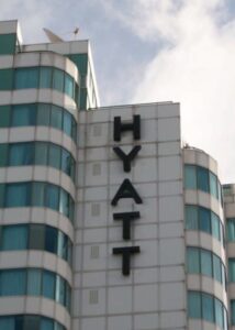 channel hyatt side signage