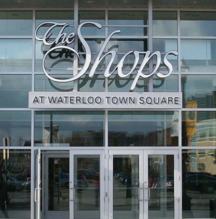 channel waterloo shops signage