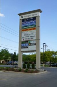 pylon huntington sq website signage