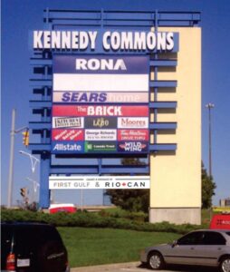 pylon kennedycommon website signage