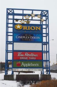 pylon orion website signage